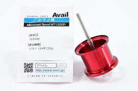 【アベイル】 マイクロキャストスプール MT1332R レッド 13メタニウム用 Avail Microcast Spool