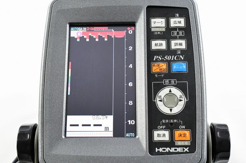 ホンデックス】 PS-501CN 4.3型ワイドカラー液晶 振動子付 魚群探知機 HONDEX K_060 スプールエッジネット