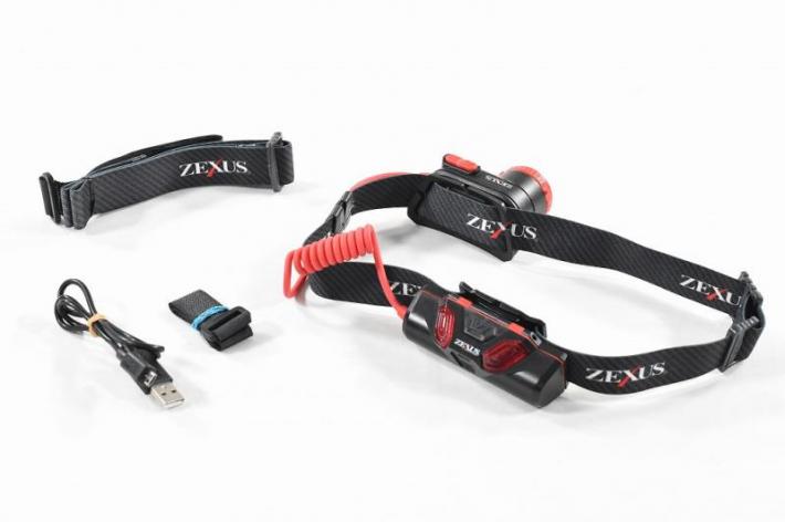 ヘッドライト USB充電式 1200lm ZX-R730 アウトドア ライト/ランタン 