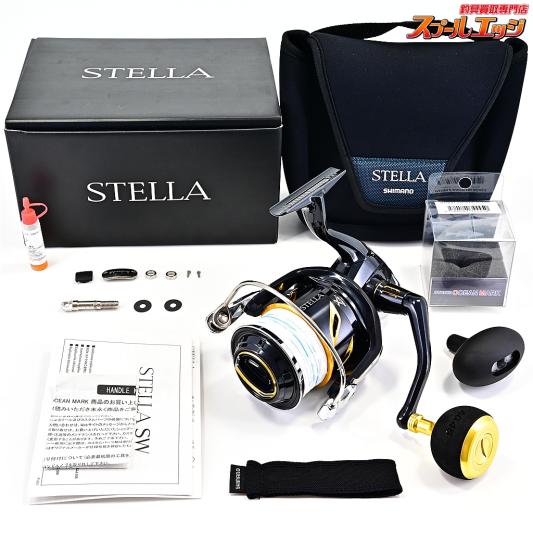 【シマノ】 22ステラ SW10000HG SOMカスタムハンドルノブAG45/Lピュアゴールド22装着 SHIMANO STELLA