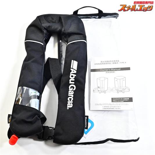 【アブガルシア】 インフレータブルフローティングジャケット BSJ2620RS2 ブラック サイズフリー 2025年2月製造分 桜マーク有 フローティングベスト Abu Garcia K_060