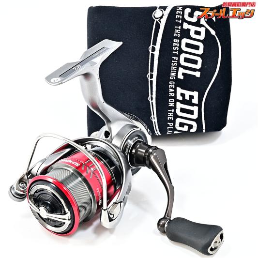 【ダイワ】 25カルディア FC LT 2000S SLPWタイプアルファLT2000SSスプール レッド&15イグジスト45mmハンドル装着 DAIWA CALDIA