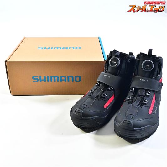 【シマノ】 DS+クイックゲームシューズ カットラバーピンフェルト FS-073Y サイズ28cm レッド SHIMANO K_060