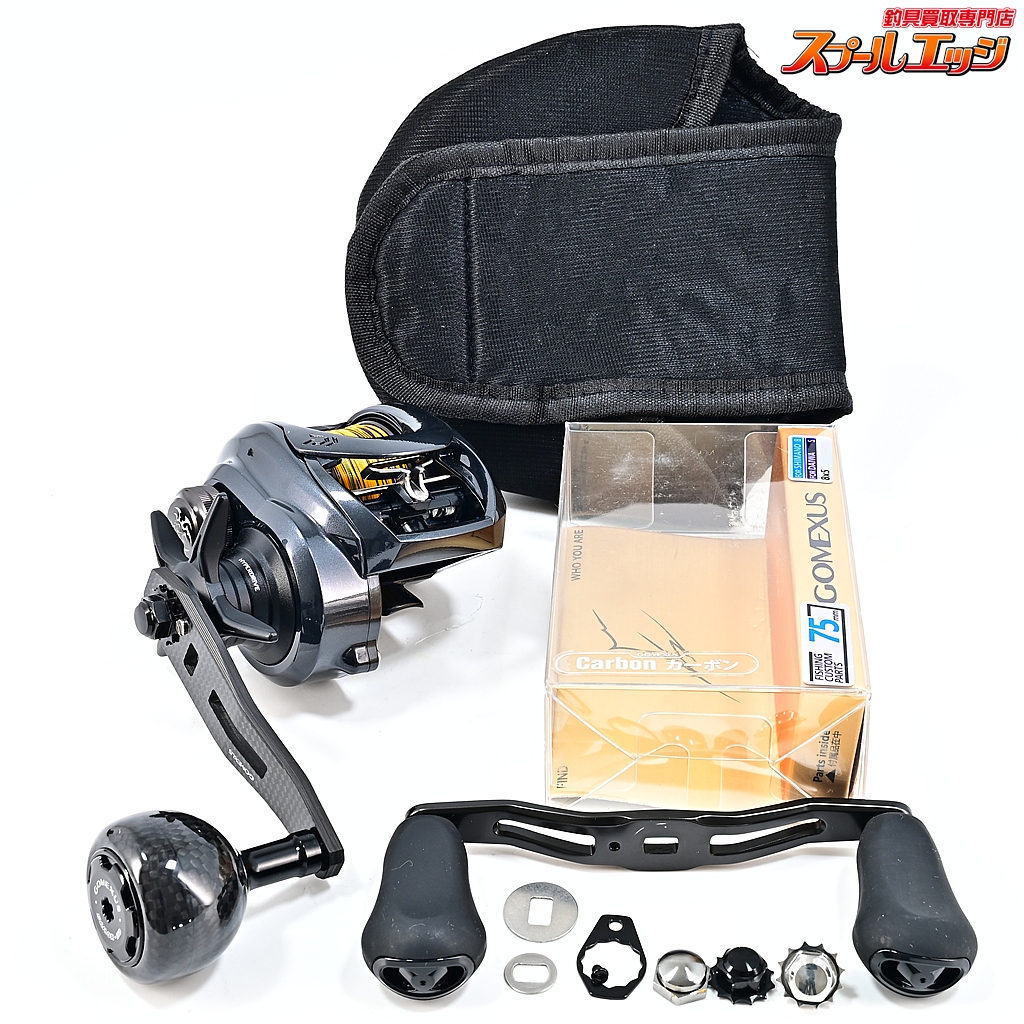 【ダイワ】 21タトゥーラ 300 ゴメクサスカスタムハンドル75mm&カスタムハンドルノブ38mm装着 DAIWA TATULA