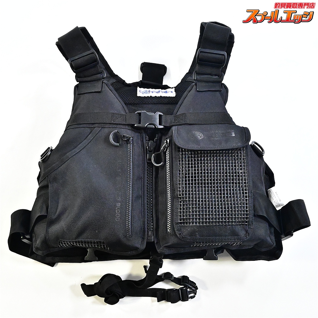 【リバレイ】 RBB ロックショアベストIII 3 ブラック サイズフリー RIVALLEY K_100