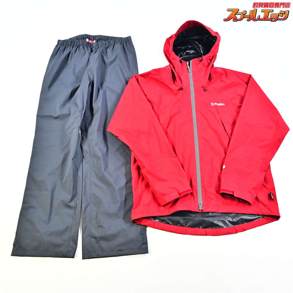 【リバレイ】 RL コンフォータブルレインスーツ #6431 サイズ3L 上下セット オックスブラッド RIVALLEY K_060