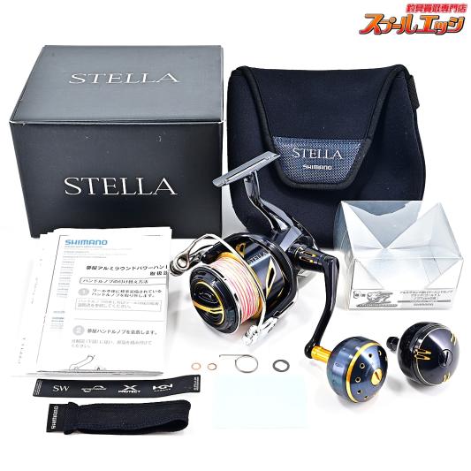 【シマノ】 20ステラ SW6000HG 夢屋アルミラウンド型パワーハンドルノブL装着 SHIMANO STELLA