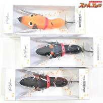 【フィッシュアロー】 お散歩シリーズ ウィングダックスくん ブラックタン/レッド/ゴールド 3個セット Fish Arrow WING DACHS-kun 淡水用ルアー K_060