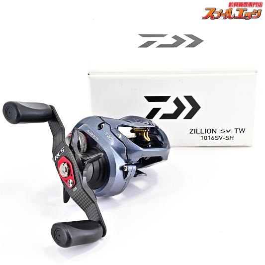 【ダイワ】 16ジリオン SV TW 1016SV-SH RCS100mmカスタムカーボンハンドル&SLPWメカニカルブレーキノブレッド装着 DAIWA ZILLION