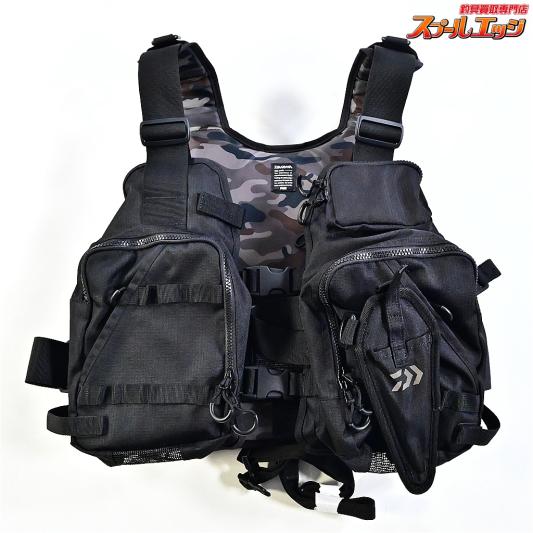 【ダイワ】 フロートゲームベスト DF-6206 ブラック フリー フローティングベスト DAIWA K_100
