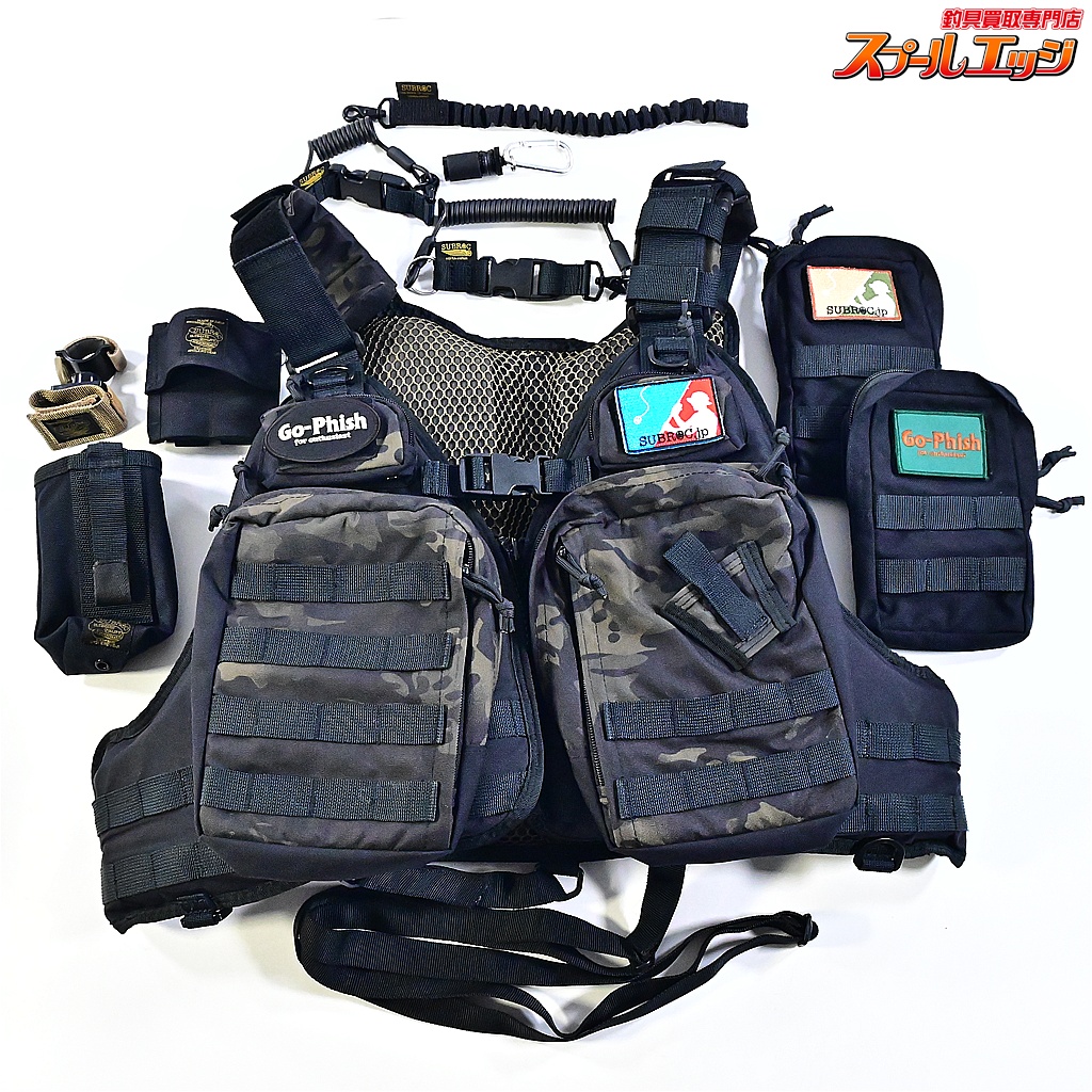 【サブロック】 ヴィーワンベスト ブラックカモ フルオプションセット SUBROCK V-one VEST K_060