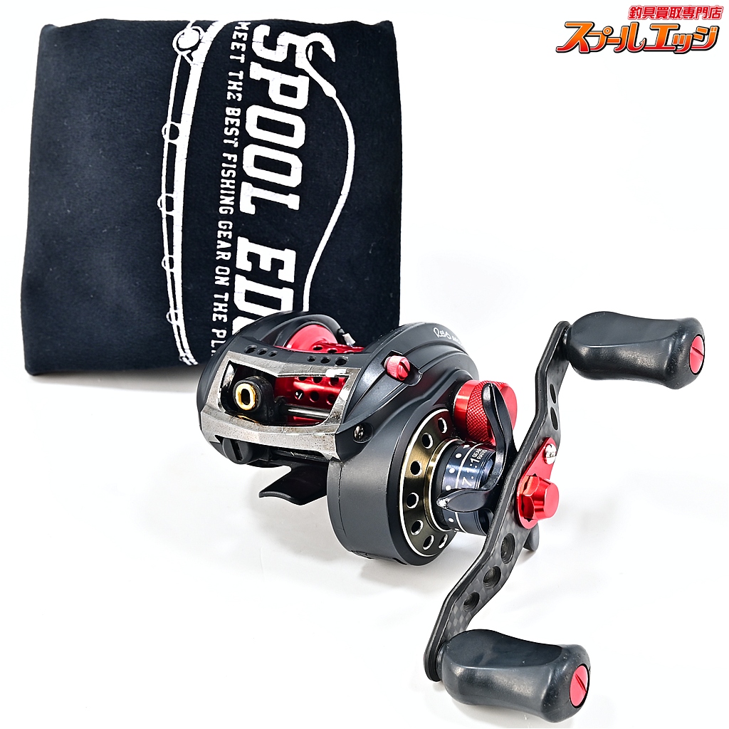 【アブガルシア】 アンバサダー レボ MGX-L ギア比7.1:1 KTF90mmオフセットカーボンハンドル/メカニカルキャップ&アブワークスシャロースプール装着 Abu Garcia Revo