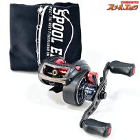 【アブガルシア】 アンバサダー レボ MGX-L SHS ギア比7.9:1 KTF90mmオフセットカーボンハンドル/メカニカルキャップ&アブワークスシャロースプール装着 Abu Garcia Revo