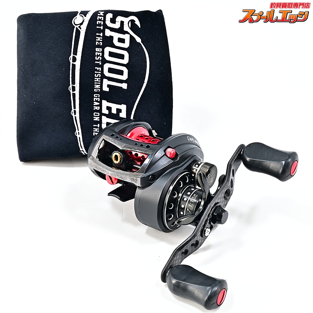 【アブガルシア】 アンバサダー レボ MGX-L ギア比7.1:1 KTF90mmオフセットカーボンハンドル&アブワークスシャロースプール装着 Abu Garcia Revo