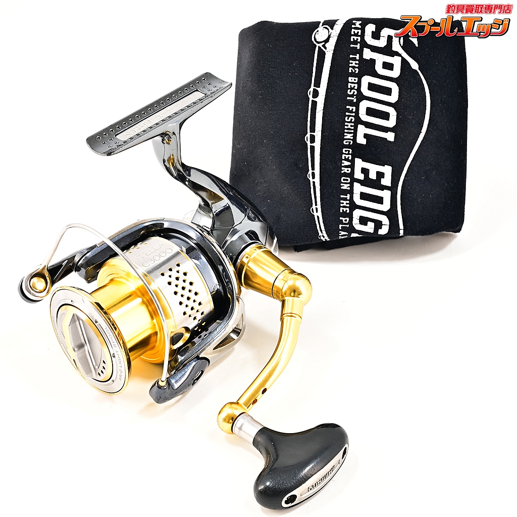【シマノ】 10ステラ C3000 C3000HG純正ゴールドハンドル55mm装着 SHIMANO STELLA