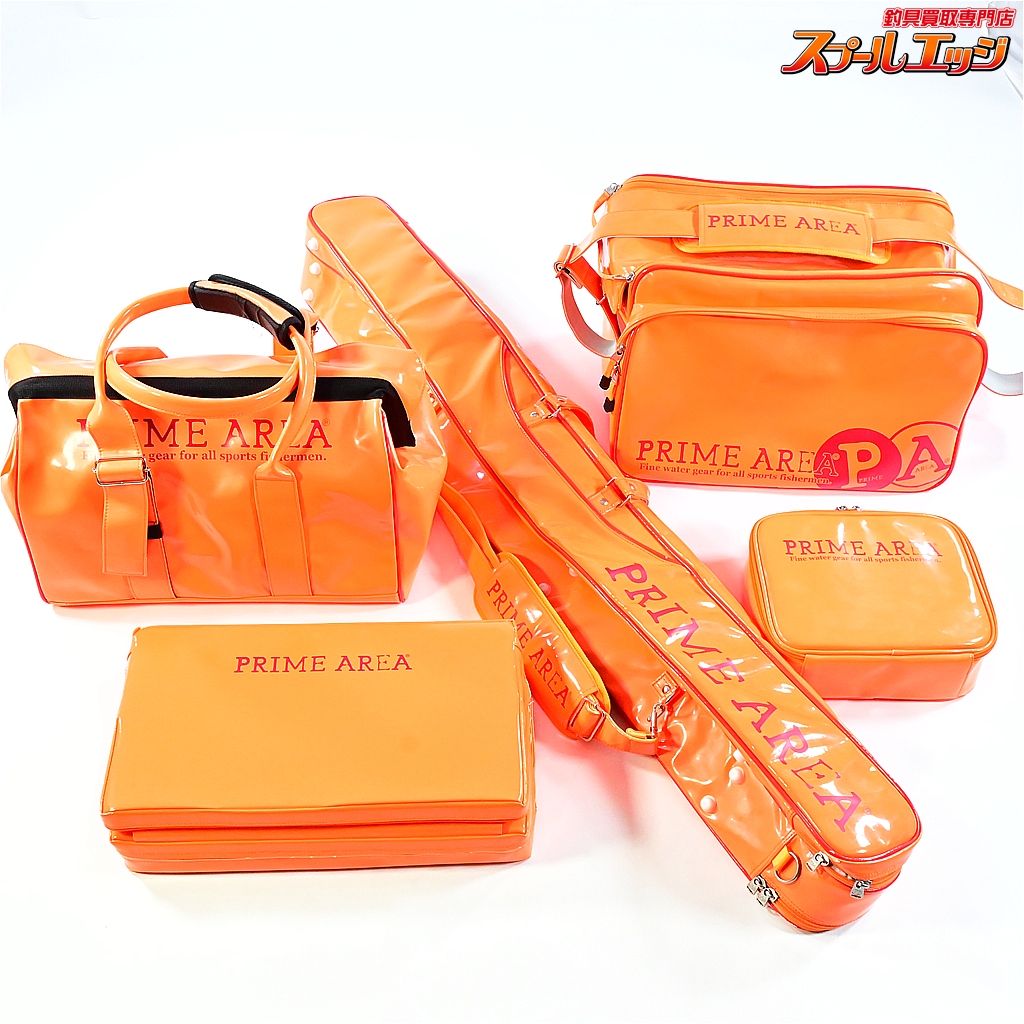 【マルキュー】 プライムエリア 2層へらロッドケースPA-06/ライトへらバッグPA-06/ライトサブバッグPA-03/へらクッションPA-04段差/ライトポーチPA-03 オレンジ MARUKYU PRIME AREA K_240