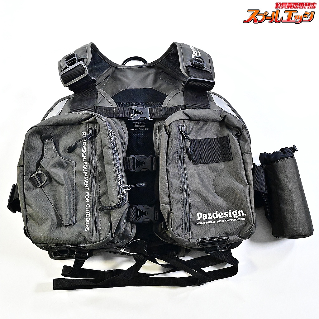 【パズデザイン】 PSL マルチゲームベスト SLV-027 ガンメタブラック サイズフリー Pazdesign K_100