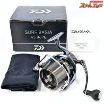 【ダイワ】 21サーフ ベーシア 45 06PE RCSカスタムハンドルノブ装着 DAIWA SURF BASIA