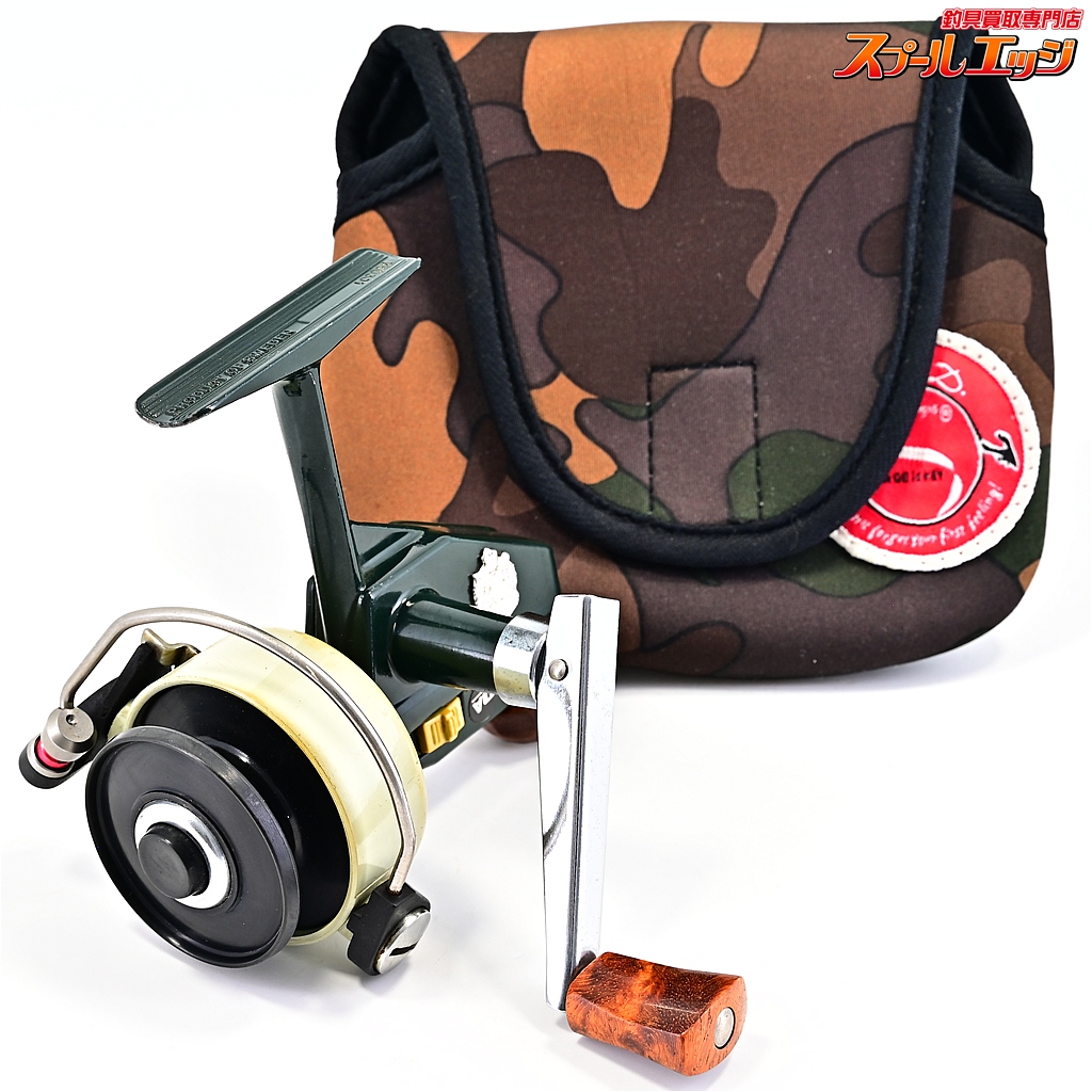 【アブ】 カーディナル 33 FN.760301 IOSラインローラーハイパーレッド&カスタムウッドハンドルノブ&ウッドドラグノブ装着 ABU Cardinal