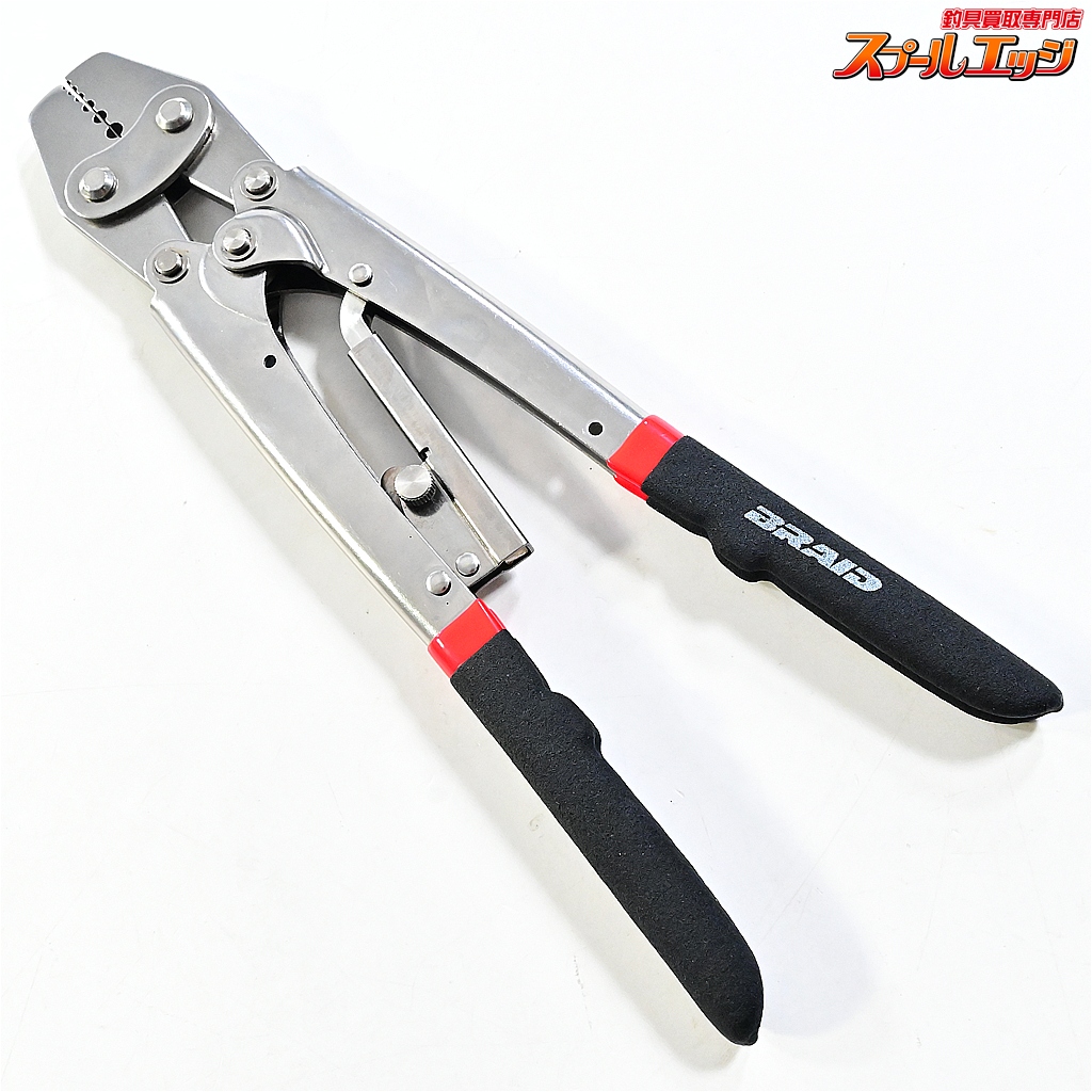 【ブレイド】 ハンドプレス HD クリンパー グリップ黒&赤 全長270mm BRAID K_060