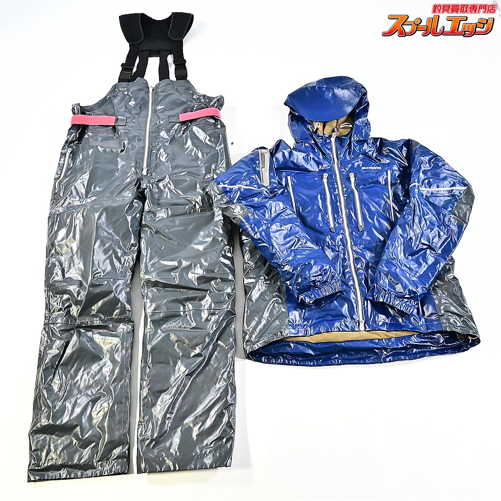 【シマノ】 SS 3Dマリンコールドウェザースーツ RB-033R ネイビー 上下セット アジアXL SHIMANO COLD WEATHER SUIT K_100