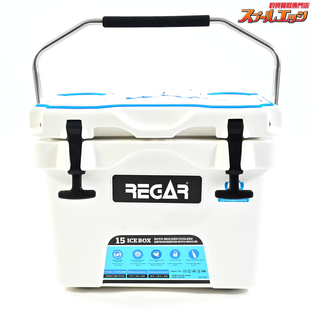 【シーデックxリガーマリン】 クーラーボックス 15L 重量5.2kg 外寸法W45xL34xH33cm 内寸法W30xL23.5xH25cm 保冷温度-24度-+8度 SeaDekxREGER K_120