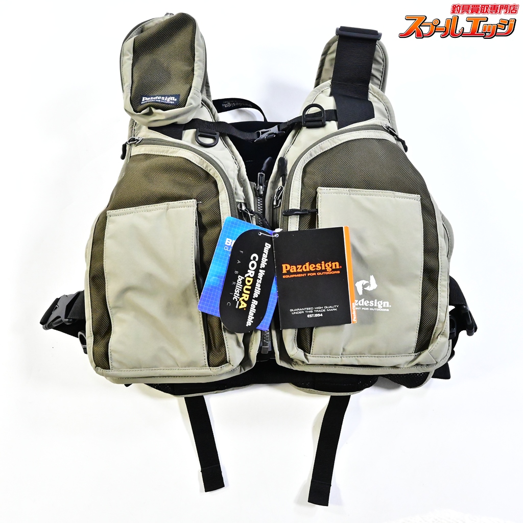 【パズデザイン】 FTGストリームベスト2 II ZFV-029 オリーブ フィッシングベスト Pazdesign K_100