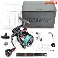 【シマノ】 24ヴァンフォード 3000MHG ゴメクサスカスタムハンドルノブ&リールスタンド装着 SHIMANO VANFORD