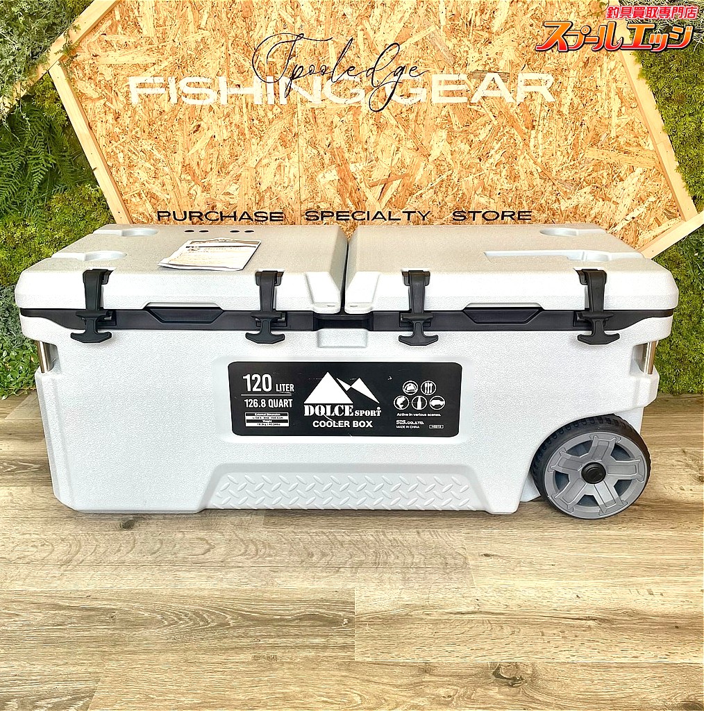【ドルチェ】 超特大クーラーボックス 120L ハードクーラーボックス 水抜き栓 キャスター付 DOLCE K_300