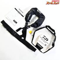 【ダイワ】 ショートライフジャケット DF-2520 ネックタイプ手動膨脹式 ブラック 桜マーク有 2025年2月製造分 DAIWA LIFE Jacket K_060