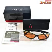 【ゼクー】 ステルス F-1893 マットブラックxカーキー ラスターオレンジ 偏光サングラス Zeque STELTH K_060