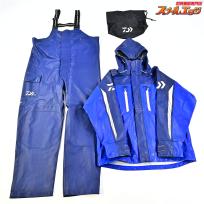 【ダイワ】 PUオーシャンサロペット レインスーツ DR-6007 ダズリンブルー サイズL DAIWA K_060