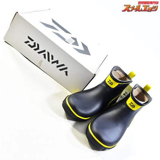 【ダイワ】 ベリーショート ネオデッキブーツ DB-1410 ネイビー/ライム 箱 タグ付き DAIWA K_100