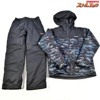 【シマノ】 ベーシックインサレーション レインスーツ01 RB-057X 上下セット ブラックマルチカモ サイズアジアM SHIMANO K_080