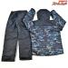 【シマノ】 ベーシックインサレーション レインスーツ01 RB-057X 上下セット ブラックマルチカモ サイズアジアM SHIMANO K_080