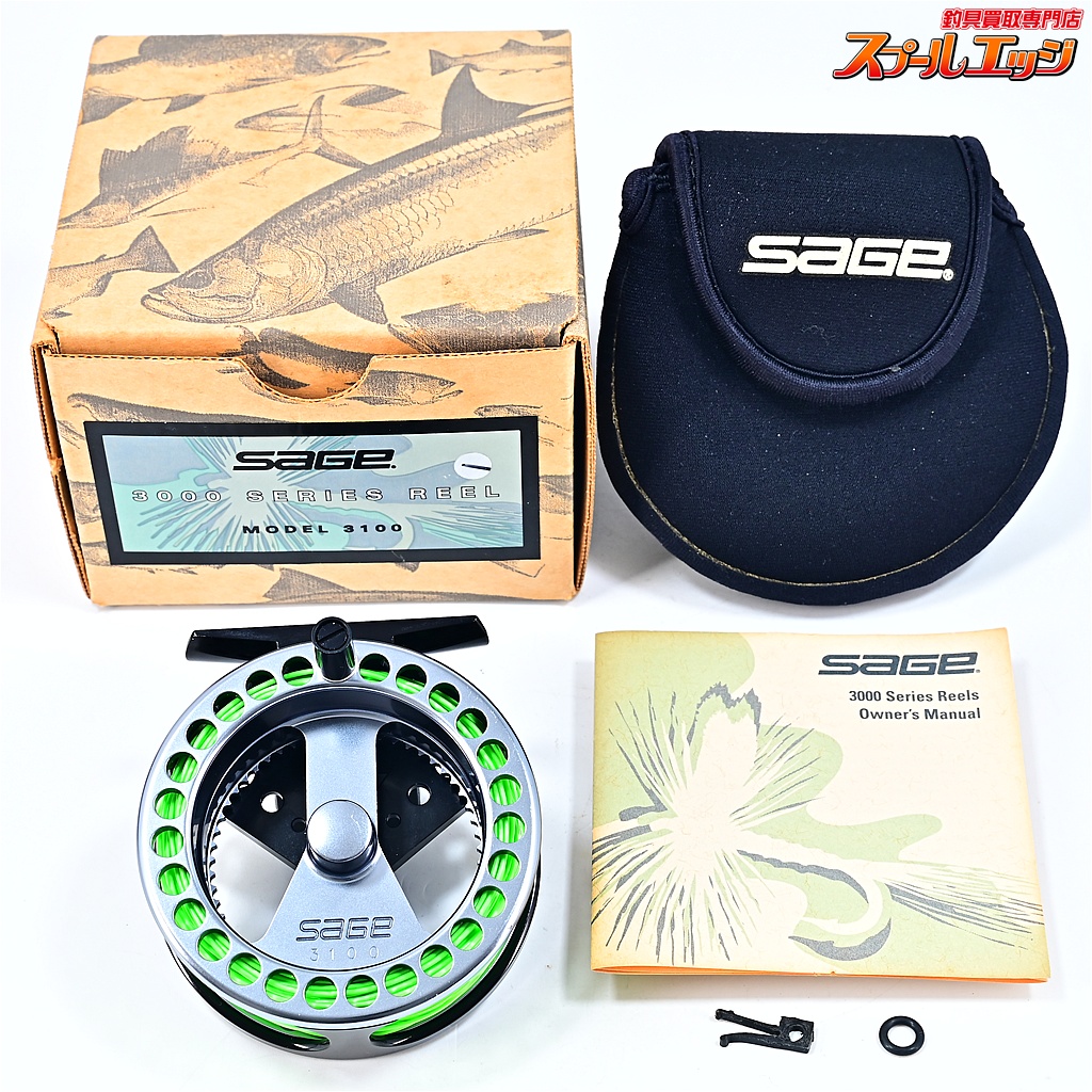 【セージ】 モデル3100 シルバー 左右兼用 フライリール SAGE MODEL3100