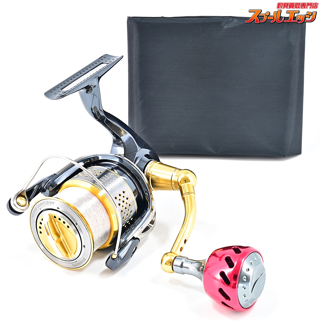 シマノ】 10ステラ C3000HG ウルクス35mmカスタムハンドルノブ装着 