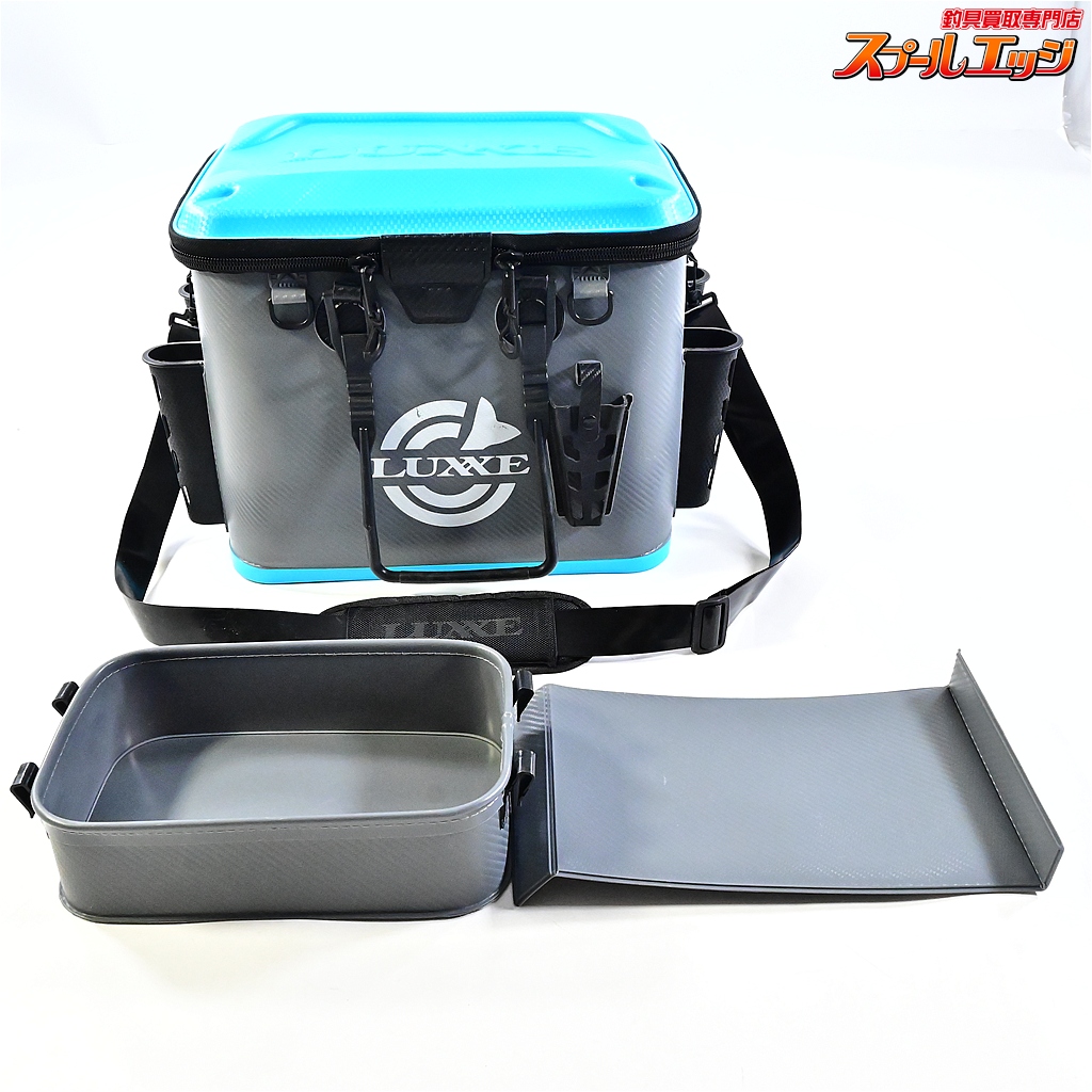 【がまかつ】 ラグゼ タックルバック ハードRH LE401 シアンxグレー 縦32x横40x高さ32cm GAMAKATSU LUXXE K_146