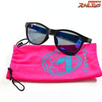 【フィンチ】 リナ偏光グラス ウェリントンLタイプ マットブラック グレー/ブルーミラーコート Fin-ch Lina Polarized glass K_060