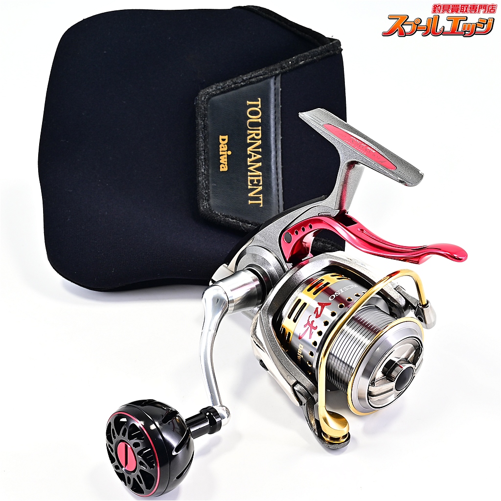 【ダイワ】 07トーナメント ISOZ 競技LB カスタムボディ RCS ISO口太スプール&45mmマシンカットハンドル&アルミラウンドノブL ブラック&GSKダイワ磯LBリール用ハンドルキャップレッド装着 DAIWA TOURNAMENT KYOGI