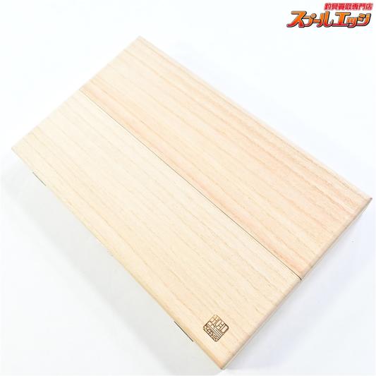 【喜鮒】 白桐 観音開き 浮子箱 40cm 3面42列84本用 K_100