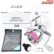 【ダイワ】 24インパルト 3000XH-LBD 使用1回 ゴメクサスカスタムハンドルノブ装着 DAIWA IMPULT