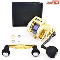 【シマノ】 18オシアコンクエストCT 200PG ゴメクサス75mm鍛造カーボンハンドル&E38ハンドルノブ装着 SHIMANO OCEACONQUEST