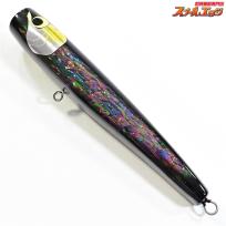 【ウッドリーム】 アキヤポッパー 215 日本アワビブラック アバロン アワビシャル貼り WooDreeam AKIYAPOPPER 海水用ルアー K_060