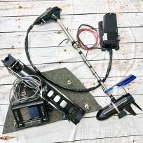 【モーターガイド】 エナジー 54lbs 12V EF-54V 無段階 ポパイキャビテーション装着 ホンデックスHE-560&振動子&バウデッキ&16リトルゲーターマウント付 MotorGuide Energy K_300