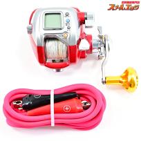 【ダイワ】 シーボーグ 400FBe 使用距離48.5km 使用97時間 アイズファクトリーアルミラウンドノブ装着 DAIWA SEABORG