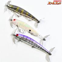 【グランパ】 ロングP クリアアバロン&クラッピー&パーチ 3本セット GrandePa Long-P Magnum ビックベイト 淡水用ルアー K_060