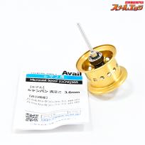 【アベイル】 マイクロキャストスプール 21CNQ36R シャンパンゴールド 21カルカッタコンクエスト100用 Avail Spool K_060