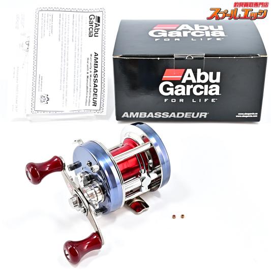 【アブガルシア】 アンバサダー 5500CS ロケット ブルーグレー FN.01C19SE ハネダクラフト70mmチタンS字ハンドル&アベイルマイクロキャストスプール装着 Abu Ambassadeur