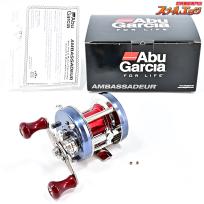 【アブガルシア】 アンバサダー 5500CS ロケット ブルーグレー FN.01C19SE ハネダクラフト70mmチタンS字ハンドル&アベイルマイクロキャストスプール装着 Abu Ambassadeur